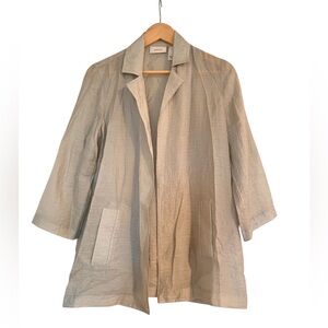 Chicos Silver Metallic Cardigan size 1-M